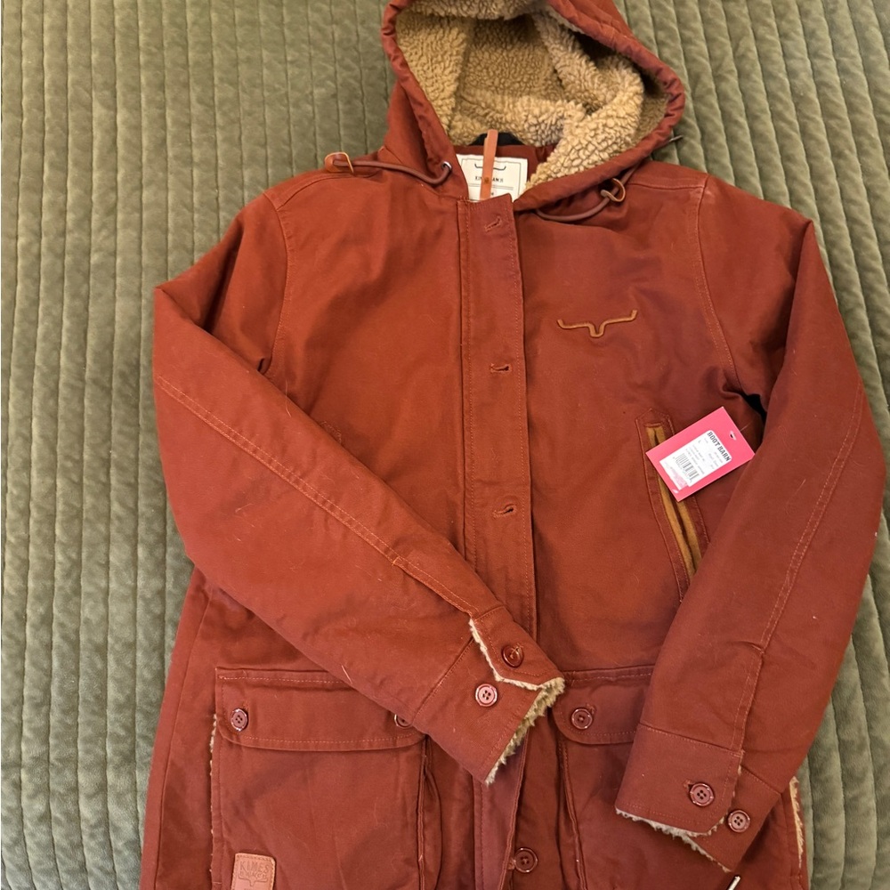 Kimes Ranch Awa Jacket w/Sherpa Lining NWT Sz L Rust Color